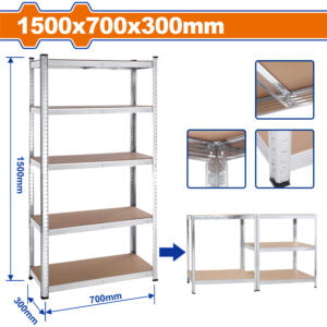 5-Tier adjustable storage shelves WTS1A73