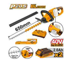 CHTLI400282 Lithium-Ion hedge trimmer 40V with 2 batteries